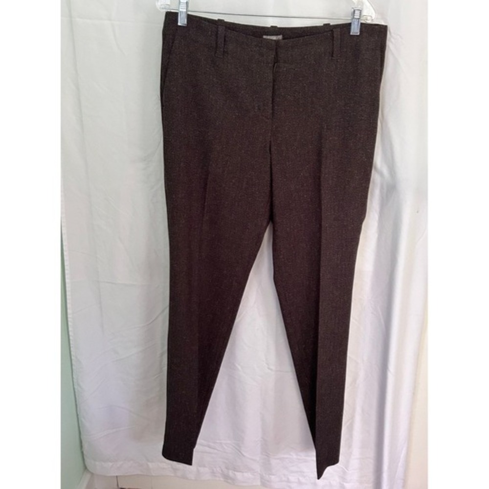 J. Jill Womens Brown Stretch Career Dress Pants‎ Size 12